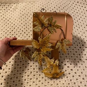 Vintage Home Interior Brass and Copper Hanging Mailbox.